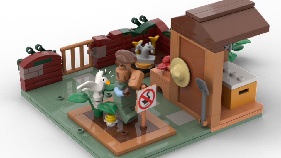 Untitled Goose Game Lego Set honkin