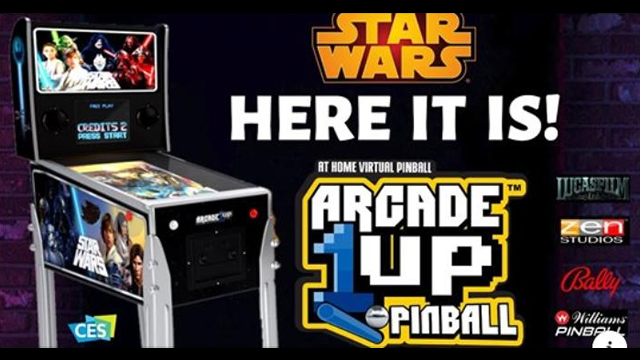 arcade1up pinball machine virtual star wars leaked image