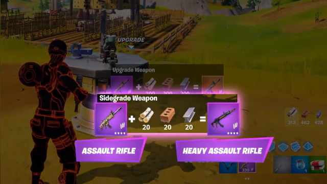 How to Sidegrade Weapons in Fortnite