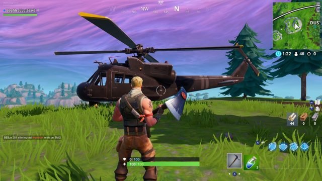 Fortnite helicopters