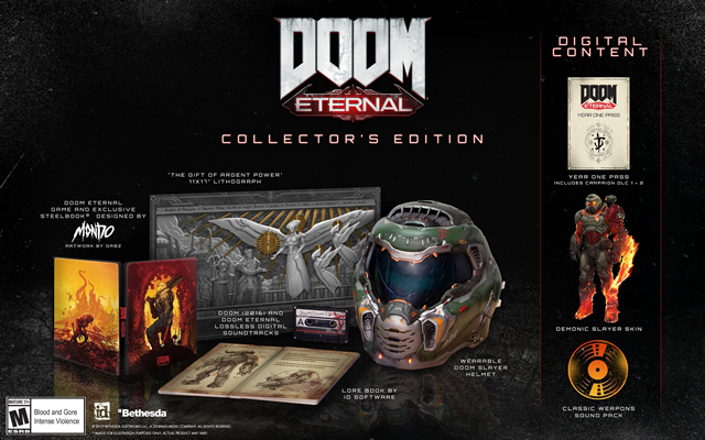 Doom Eternal editions Collector's bonuses price