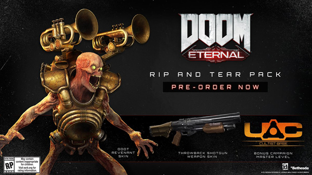 Doom Eternal editions Rip and Tear bonuses price