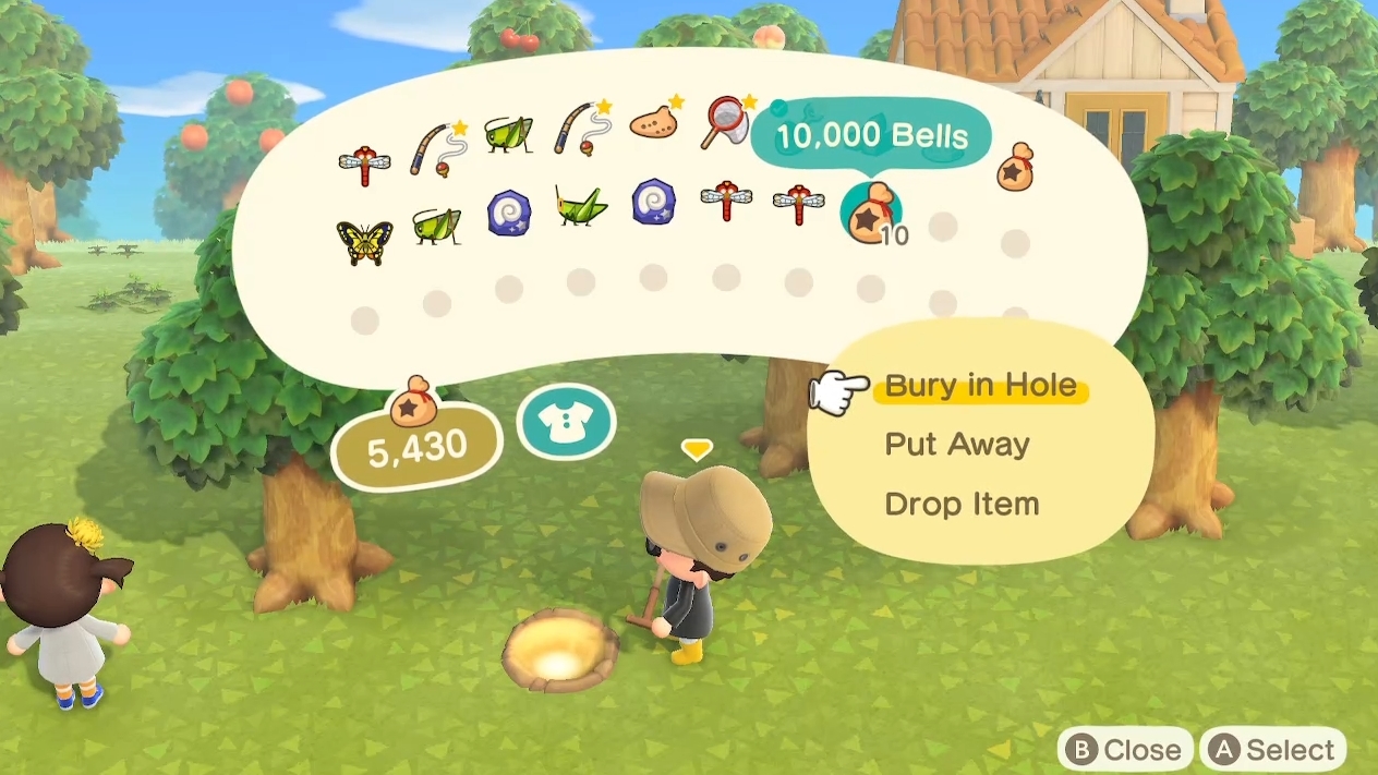 Animal Crossing: New Horizons Golden Hole | What to plant in glowing