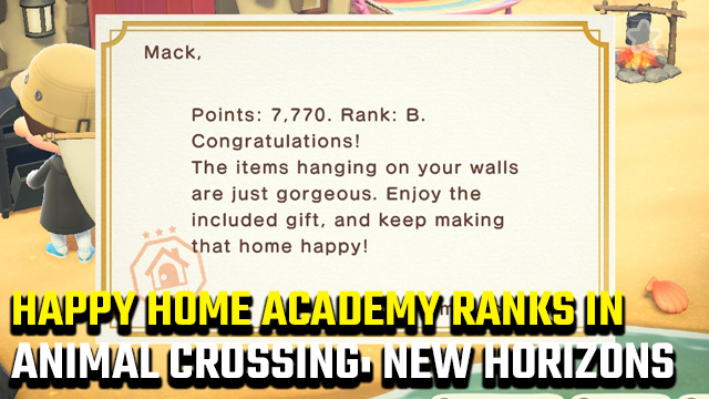 Animal Crossing New Horizons Happy Home Academy Rank