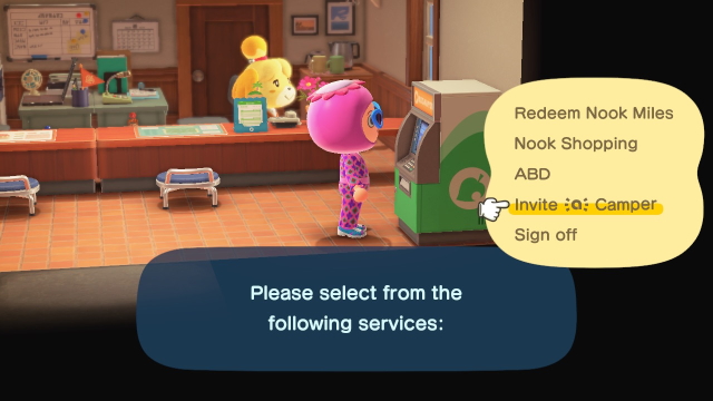 Animal Crossing: New Horizons Invite amiibo Camper