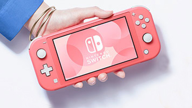 pink Nintendo Switch Lite Coral