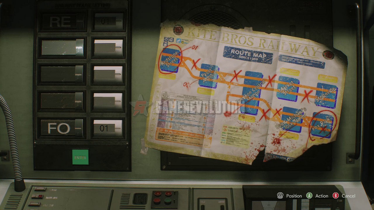 Resident Evil 3 remake Subway Routing Puzzle