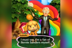 animal crossing isabelle bernie sanders