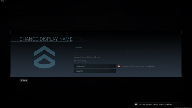 how to change your name in Call of Duty: Warzone