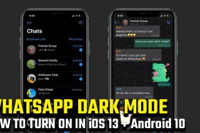 whatsapp dark mode ios 13 android 10