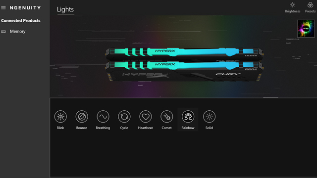 The new HyperX Fury DDR4 RAM comes with RGB lighting while keeping