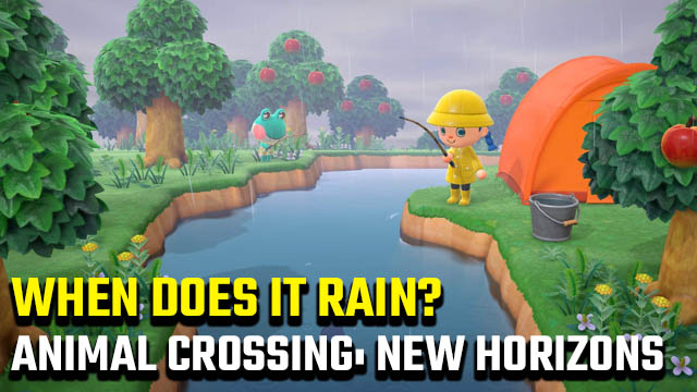 When does it rain in Animal Crossing: New Horizons?