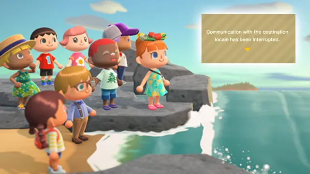 Animal Crossing: New Horizons 'Communication with the destination locale interrupted' error fix