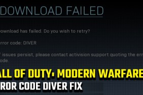 Call of Duty: Modern Warfare Error Code Diver