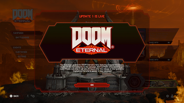 Doom Eternal 1.03 Update Patch Notes | Empowered Demons and more