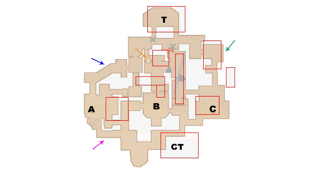 Valorant Haven map overhead