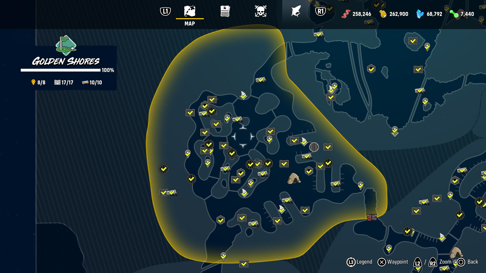 Maneater trophy guide and roadmap maneater golden shores collectibles