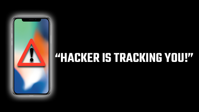 'Hacker is tracking you' pop-up iPhone