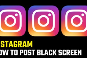 How to post black screen on Instagram