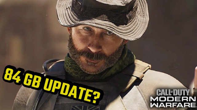 MODERN WARFARE 84 GB UPDATE