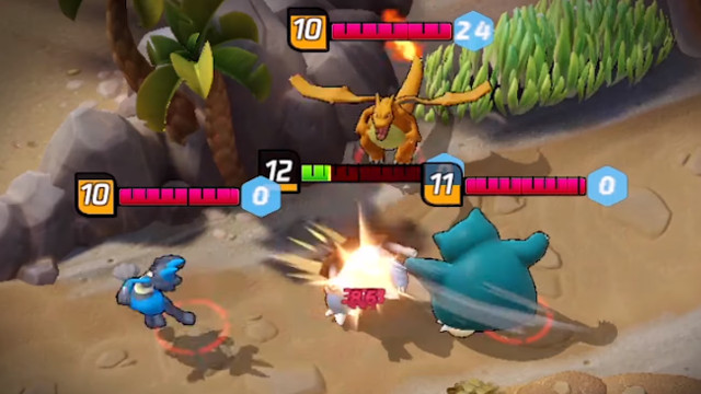 Pokemon MOBA Pokemon Unite Snorlax battle