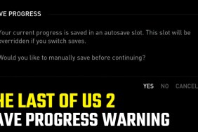 The Last of Us 2 Save Progress Warning