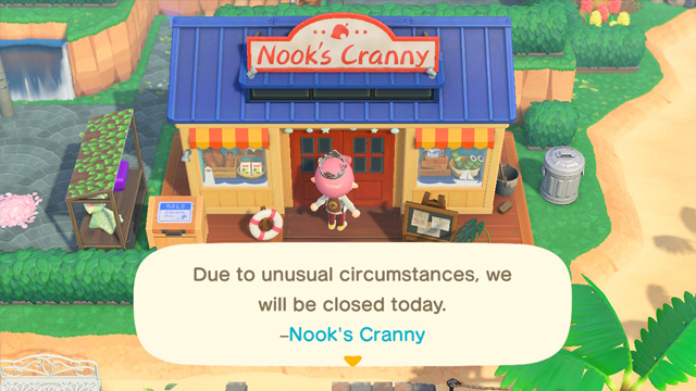 Animal Crossing: New Horizons 'Due to unusual circumstances, we will be closed today' meaning - GameRevolution Animal Crossing: New Horizons 'Due to unusual circumstances, we will be closed today' meaning - GameRevolution