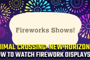 Animal Crossing: New Horizons firework displays