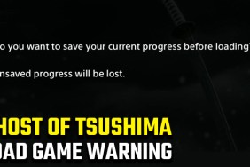 Ghost of Tsushima Load Game Warning