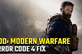 Modern Warfare Error Code 4 fix