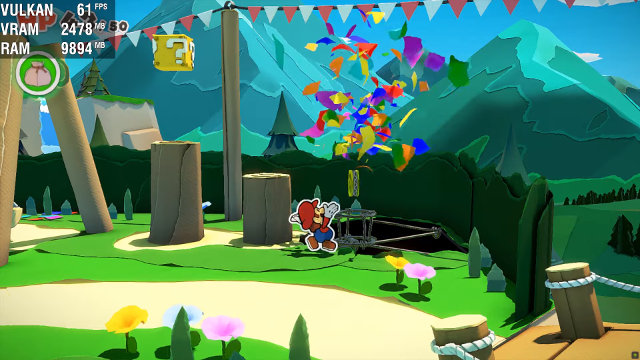 Paper Mario: The Origami King 60 FPS mod confetti