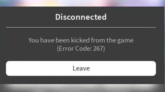 What is Roblox error code 267? How do I fix it? - Quora