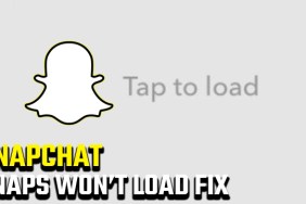 Snapchat 'Tap to load' screen