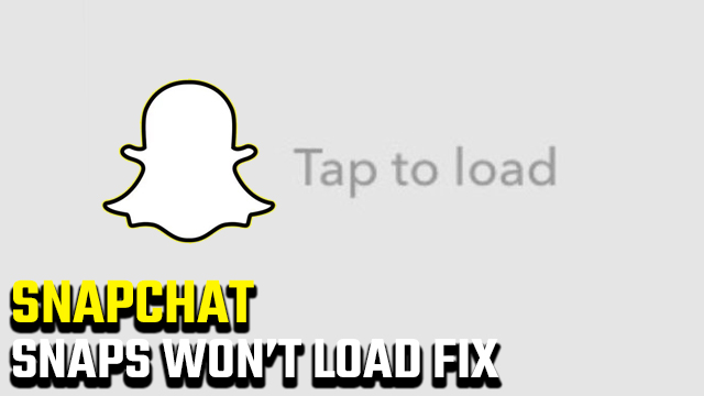 Snapchat 'Tap to load' screen