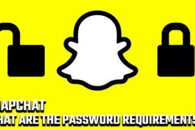 Snapchat password requirements