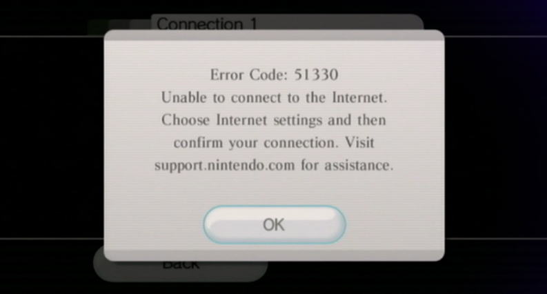 Ontmoedigd zijn campus Verslaving Wii Error Code 51330, 51331, and 51332 Fix - GameRevolution