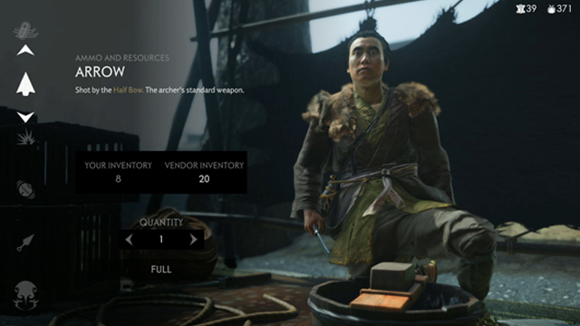 ghost of tsushima how to get more arrows and kunai