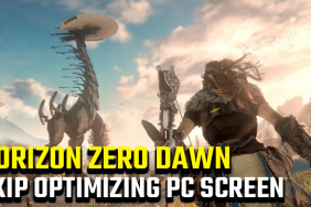 Can you skip the Horizon Zero Dawn optimizing the game screen