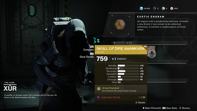 xur today