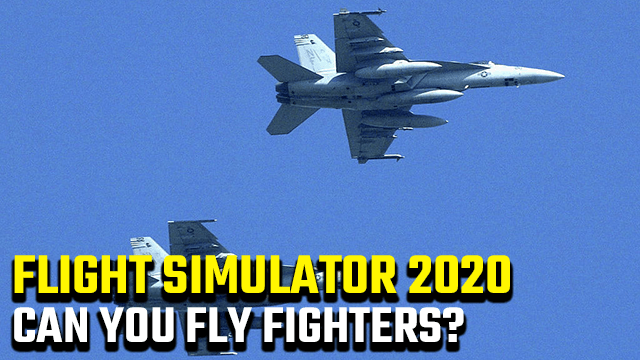 Flight Simulator 2020 Can you fly fighters and bombers