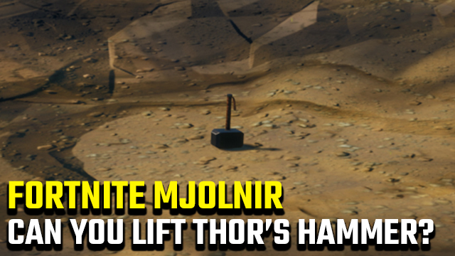 How do you lift Thor's hammer in Fortnite?