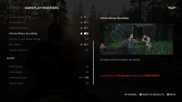 Do The Last of Us 2 cheats disable trophies?