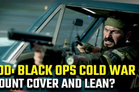 Can you mount cover and lean in Black Ops Cold War?