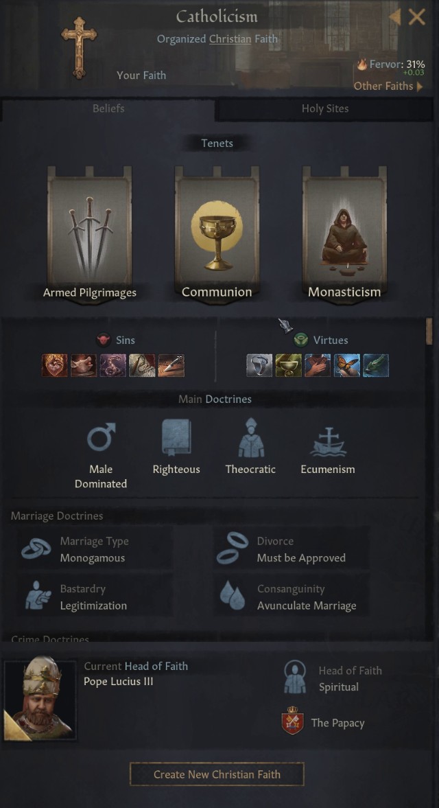 religion list ck3