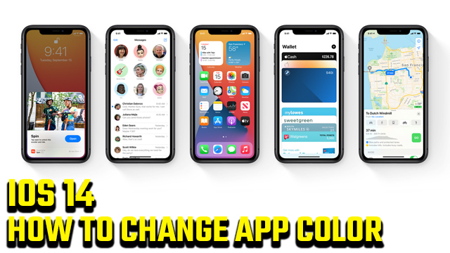 How to change app color on iOS 14
