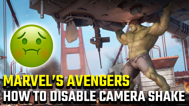 How to disable Camera Shake in Marvel's Avengers