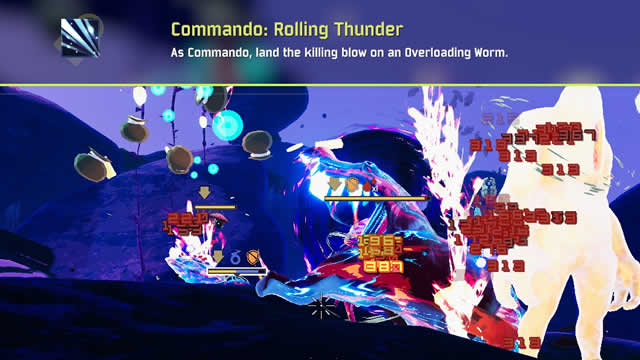 Risk of Rain 2 Commando Rolling Thunder challenge