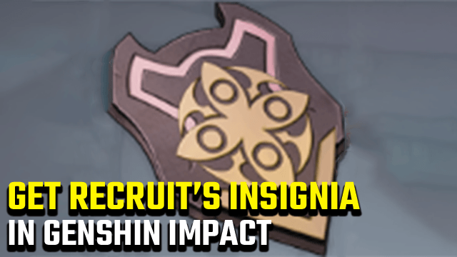 Genshin Impact Recruits Insignia Location and Use