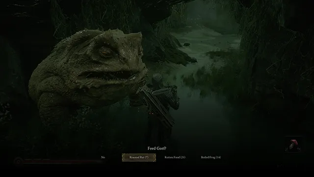 What to feed Gorf in Mortal Shell to get shaders