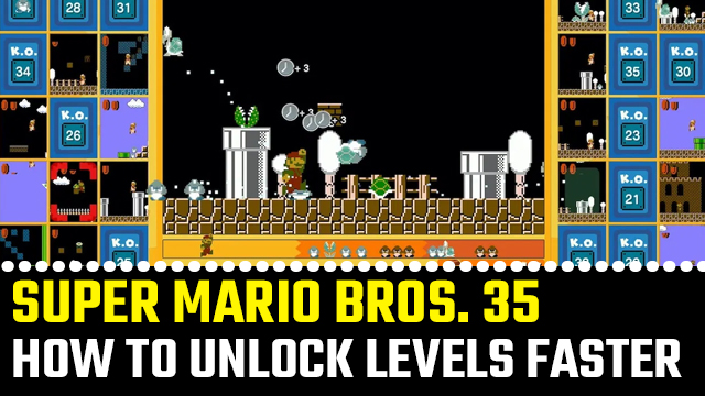 SUPER MARIO bros 35 how to unlock levels faster